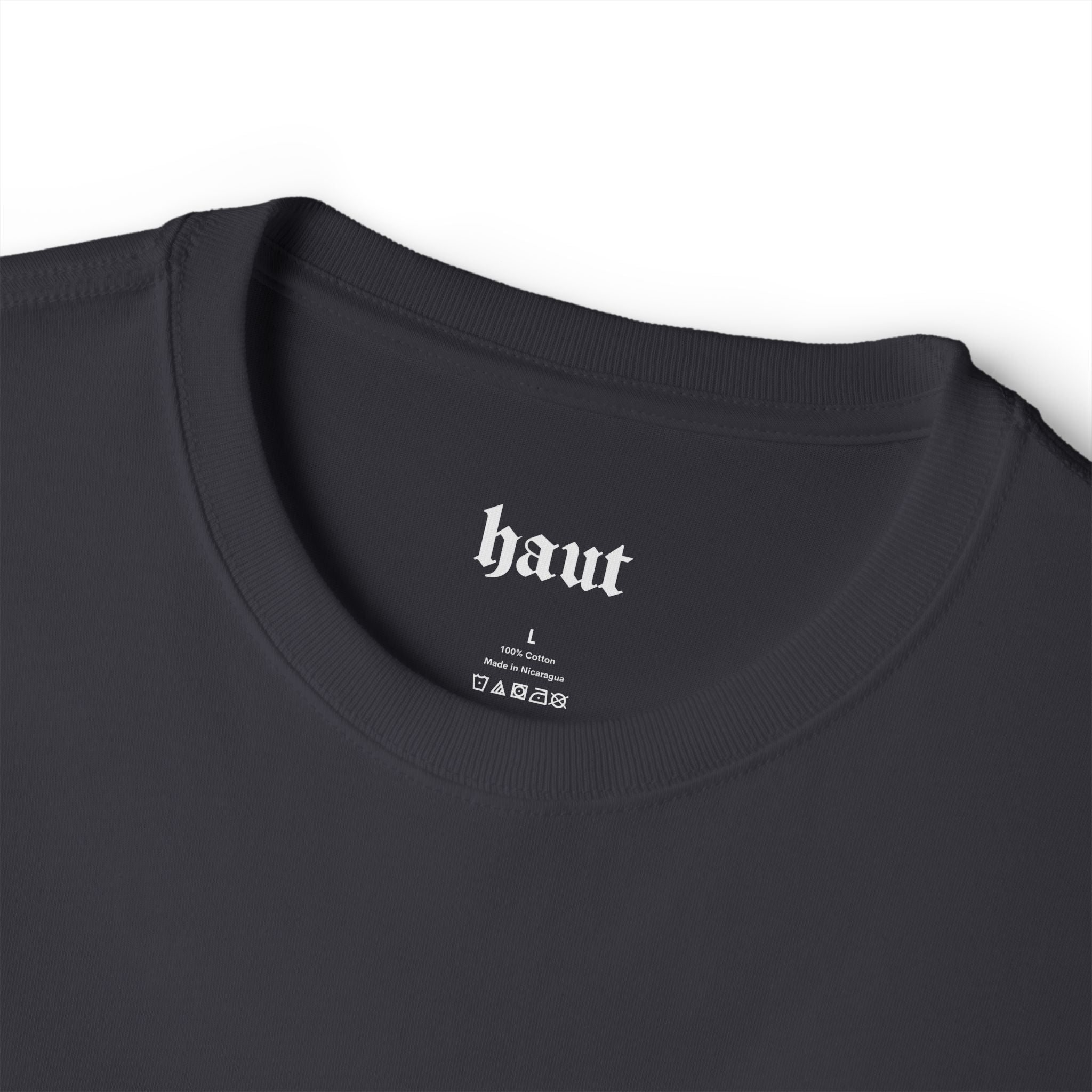 Black 'Watching Eyes' Boxy Tee — Minimal Eyes Graphic T-Shirt