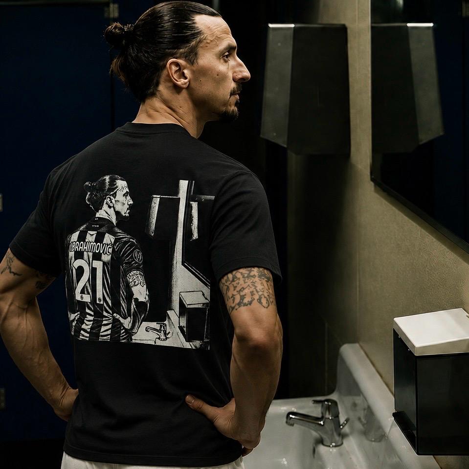 Graphic T-Shirt — "There's Only One of You" with Back Soccer Player Illustration