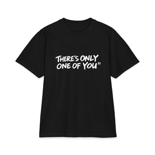 Graphic T-Shirt — "There's Only One of You" with Back Soccer Player Illustration
